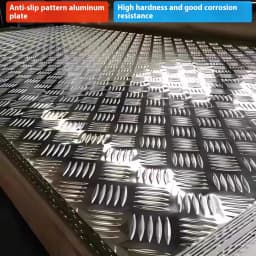 Aluminum Alloy Pattern Plate Anti-Slip Embossed Aluminum Plate High Hardness Corrosion Resistant Custom Size