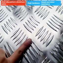 Aluminum Alloy Pattern Plate Anti-Slip Embossed Aluminum Plate High Hardness Corrosion Resistant Custom Size