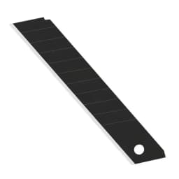 10pcs 18mm Utility Knife Blade Multifunctional Spare Blade SK5 Alloy Steel Cutter Black Edge Sharp Wallpaper Cutting Large Blade