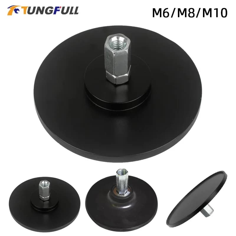 M6 M8 M10 3XLR Black Suction Cup Adapter for Telescopic Linear Actuator Reciprocating Linear Actuator Parts Attachments