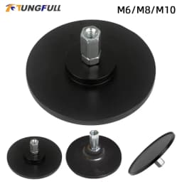 M6 M8 M10 3XLR Black Suction Cup Adapter for Telescopic Linear Actuator Reciprocating Linear Actuator Parts Attachments