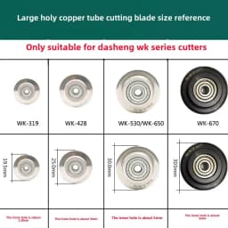 ST/WK/CT Series Copper/Aluminum Pipe Cutter Blades - High-Strength Bearing Steel for 428/532/650 Models | Professional HVAC Tool