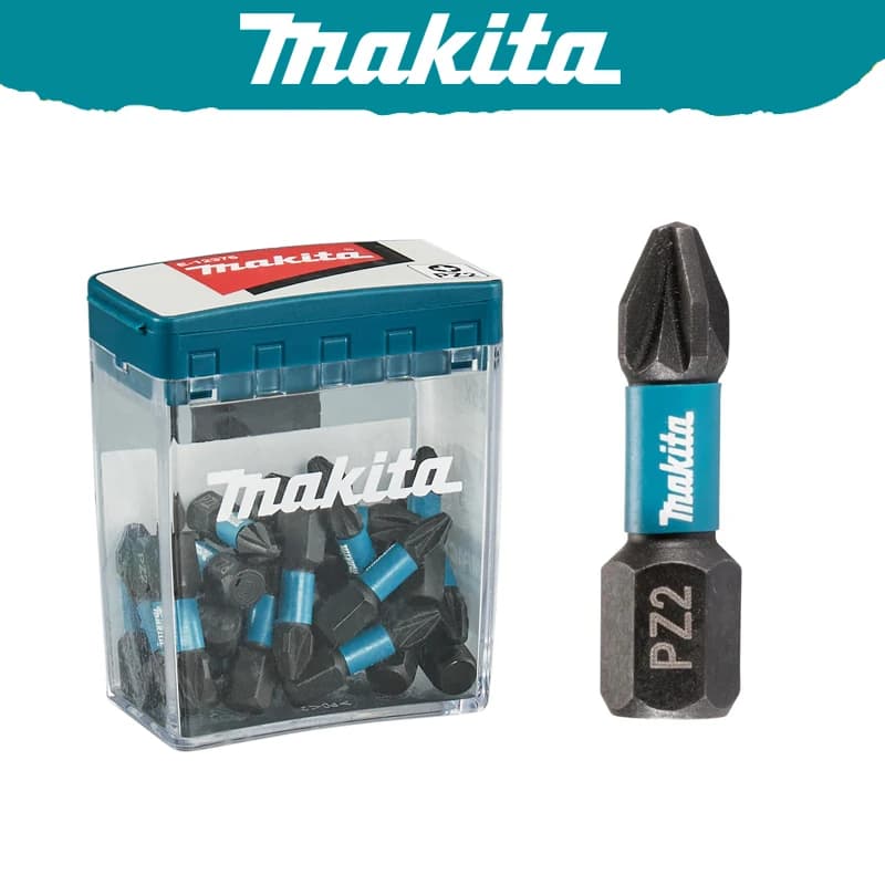 Makita E-12376 PZ2 25MM Screwdriver Bit 25-pieces High Hardness Sturdy Durable Tools Accessories
