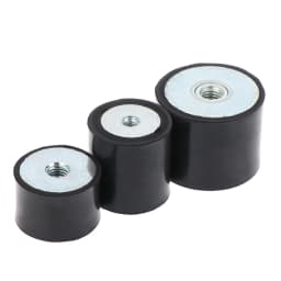 M4 M5 M6 M8 Female Thread Rubber Shock Absorber Anti Vibration Pad Damper-Metal Silentblock Type DD Rubber Mount Flat Base Block