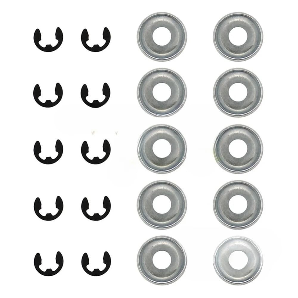 10Pcs Lawn Mower Chainsaw Clutch Drum Washer with E-Clip For Stihl MS250 MS260 MS290 MS440 MS460 MS660 for Husqvarna 362 365 371