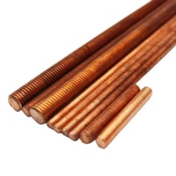 Copper Fully Threaded Metric Bar Studding Rods M4 M5 M6 M8 M10 M12 M16 M18 M20