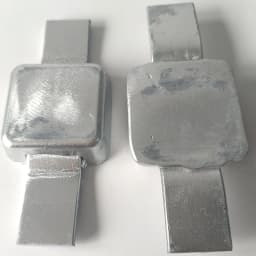 0.5kg 1kg Welded Marine Zinc Block Zinc Anode Anti-Corrosion Zinc Alloy Anode Factory Direct Supply Spot Iron Feet Customize