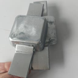 0.5kg 1kg Welded Marine Zinc Block Zinc Anode Anti-Corrosion Zinc Alloy Anode Factory Direct Supply Spot Iron Feet Customize