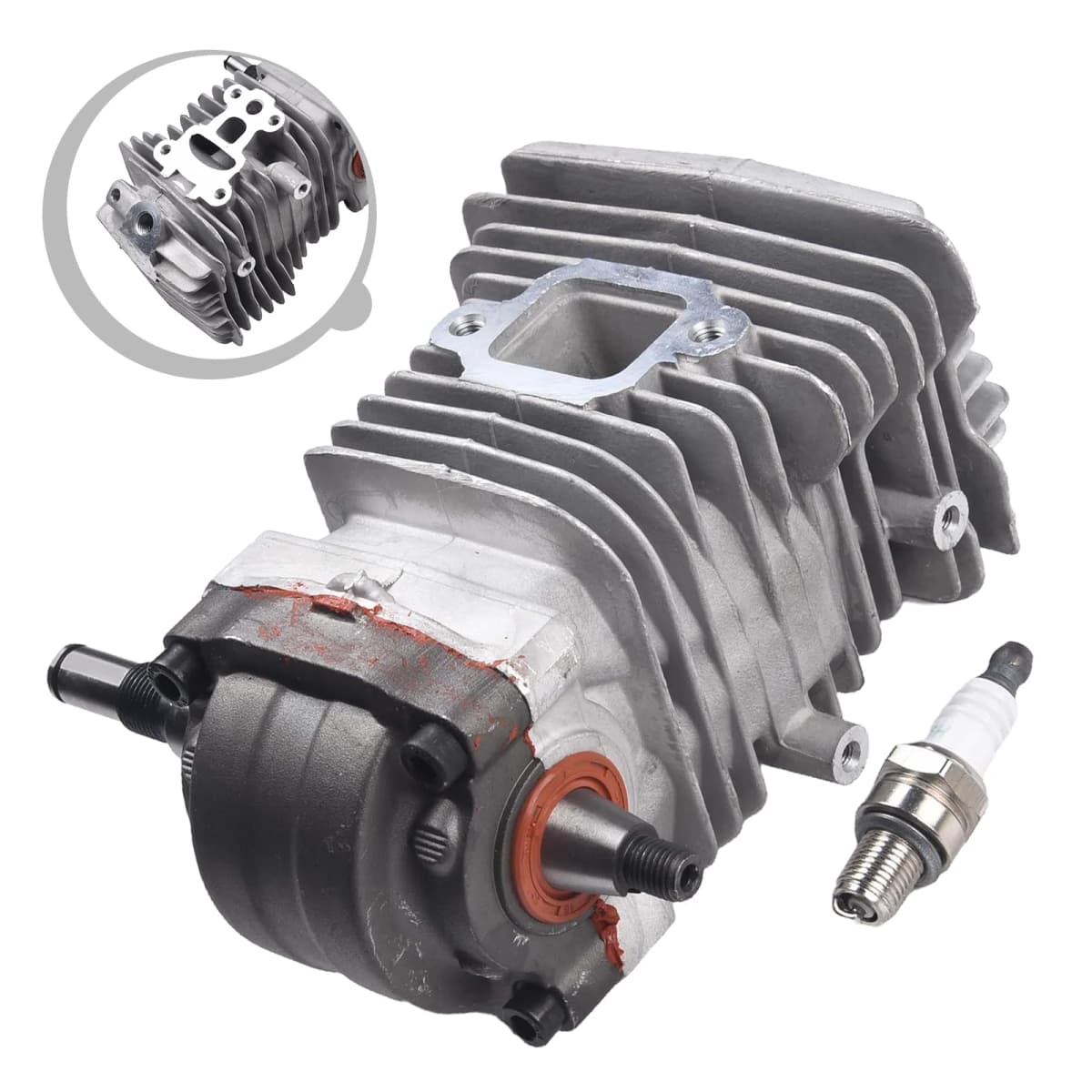 40mm Engine Motor Cylinder Piston Crankshaft For MS211 MS211C  For MS 211 Chainsaws Garden Power Tool Accessories