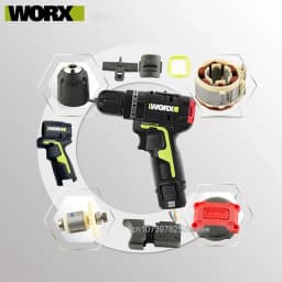 Orginal new Switch Driver motor reducer casing toothed wheel shell chuck parts for WORX WU131X Electric screwdriver
