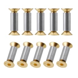 10Pcs Knife Handle Bolt Rivets Screw Fastener Nut Hex Flat Head Screws DIY Material Knives Maker Screws for Fixing Blade Knife