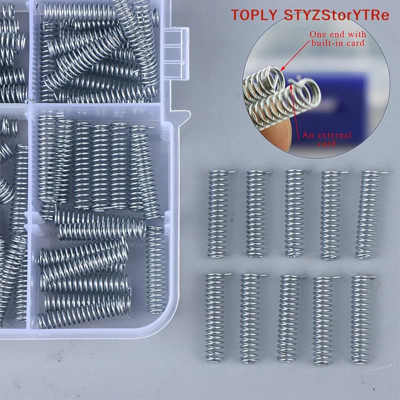 10/100Pcs Auto Folding Car Key Rotation Shaft Springs – High-Tension Spiral Coil For Remote Flip Key Repair Tool Kits