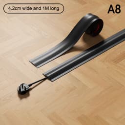 4.2/5.5M PVC Cord Cord Cover Floor For Wires On Floor Soft Floor Cable Cover Cord Hider Floor Cable Management Cable Protector