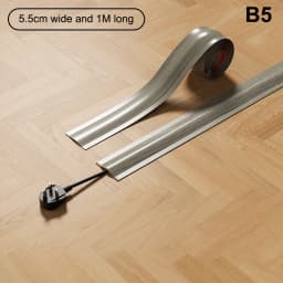 4.2/5.5M PVC Cord Cord Cover Floor For Wires On Floor Soft Floor Cable Cover Cord Hider Floor Cable Management Cable Protector