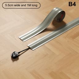4.2/5.5M PVC Cord Cord Cover Floor For Wires On Floor Soft Floor Cable Cover Cord Hider Floor Cable Management Cable Protector
