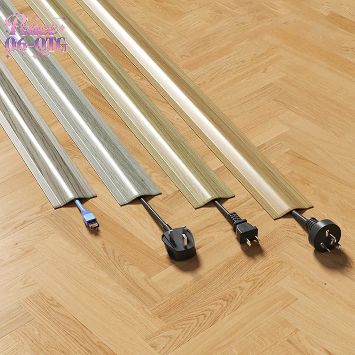 4.2/5.5M PVC Cord Cord Cover Floor For Wires On Floor Soft Floor Cable Cover Cord Hider Floor Cable Management Cable Protector