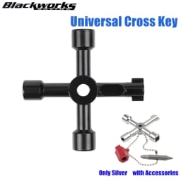 4 Directions Universal Cross Key Multi-Functional Electric Control Cabinet Triangle Wrench Key For Gas Train Bleed Radiator