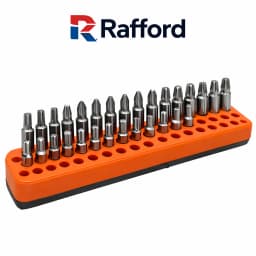 Rafford Hex Bit Holder Storage Rack: Sturdy Screwdriver Bit Organizer for Easy Classification