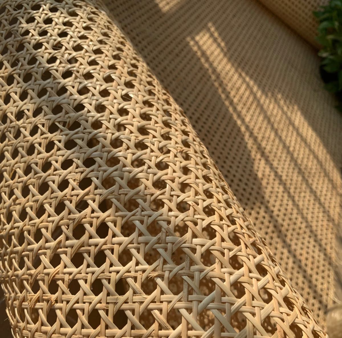 Natural Rattan Cane Webbing Roll 35/40/45/50cm Width Large Size Rattan Roll, Caning Material Rattan fabric for Caning Projects