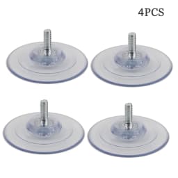 M8 Screw Transparent Rubber Suction Cup Sucker Turn Nut Hooks for Glass Table Tops Storage Tool Wall Picture Hanging Hook