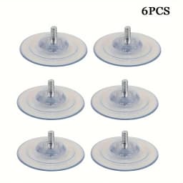 M8 Screw Transparent Rubber Suction Cup Sucker Turn Nut Hooks for Glass Table Tops Storage Tool Wall Picture Hanging Hook