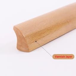 1Pc Solid Wooden Furniture Handle Drawer Pulls Cabinet Wood Handles Environmental Friendly Wardrobe Knob with Mounting Screws