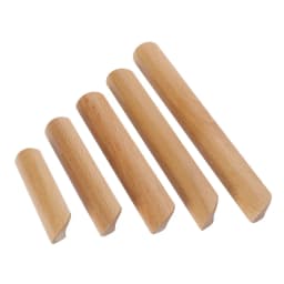 1Pc Solid Wooden Furniture Handle Drawer Pulls Cabinet Wood Handles Environmental Friendly Wardrobe Knob with Mounting Screws