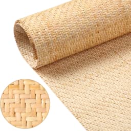 Cane Webbing 35/40/45/50cm Width Rattan Roll, Large Size Natural Rattan webbing Caning material Rattan fabric for Furniture DIY