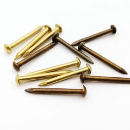 Antique Brass Bronze Golden Diameter 1.2mm 1.5mm 2mm 2.8mm Pure Copper Small Mini Round Head Furniture Nail Tack Length=8–50mm
