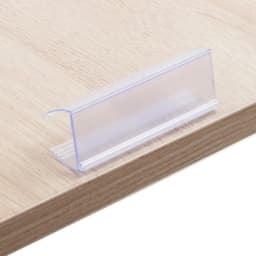 100pcs Glass Wood Shelf Edge Grip Strip Shelf Mounting Data Strip Price Talker Shelf Top Label Holder Sign Display Clip