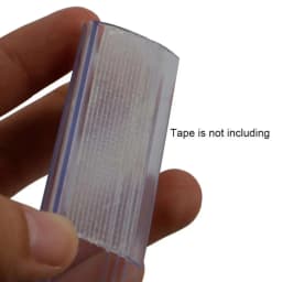100pcs Glass Wood Shelf Edge Grip Strip Shelf Mounting Data Strip Price Talker Shelf Top Label Holder Sign Display Clip