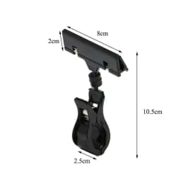 Black Plastic Antirust Spring Pop Sign Label Card Holder Price Tag Display Banner Advertising Clips