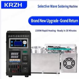 Selective Solder System 1500W 5KG PCB Rework Station Lead-Free Solder Fountain PID Temp Control Through-Hole 110V