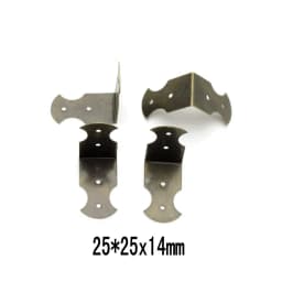 4PCS Antique Corner Protector (with Screws) Bronze Jewelry Box Wooden Case Decorative Feet Leg Corner Protector
