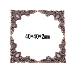 4PCS Antique Corner Protector (with Screws) Bronze Jewelry Box Wooden Case Decorative Feet Leg Corner Protector