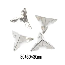 4PCS Antique Corner Protector (with Screws) Bronze Jewelry Box Wooden Case Decorative Feet Leg Corner Protector