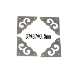 4PCS Antique Corner Protector (with Screws) Bronze Jewelry Box Wooden Case Decorative Feet Leg Corner Protector