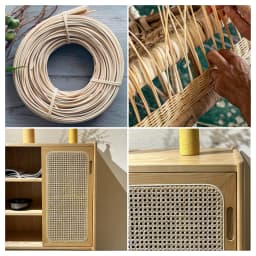 Narural Rattan Spline 1–10 mm, 250 g Round, Caning Material, Reed Spline, Basket Weaving Supplies For Cane Webbing Chair meuble