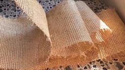 Natural Rattan Cane Webbing Roll 55/60/65/70cm Width Large Size Rattan Roll, Caning Material Rattan fabric for Caning Projects