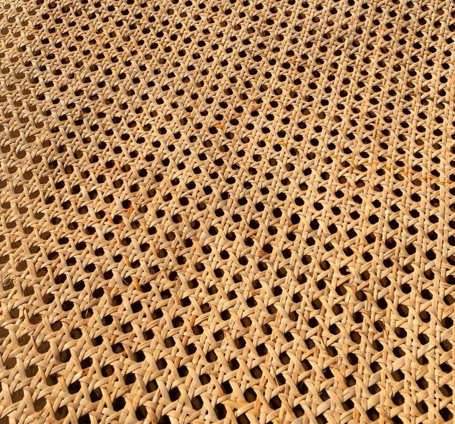 Natural Rattan Cane Webbing Roll 55/60/65/70cm Width Large Size Rattan Roll, Caning Material Rattan fabric for Caning Projects