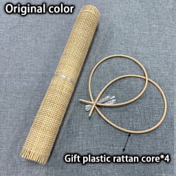 Natural Rattan Cane Webbing Roll 40/45/50/55cm Width Large Size Rattan Roll, Caning Material Rattan Fabric for Caning Projects
