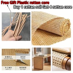 Natural Rattan Cane Webbing Roll 40/45/50/55cm Width Large Size Rattan Roll, Caning Material Rattan Fabric for Caning Projects
