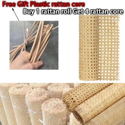 Natural Rattan Cane Webbing Roll 40/45/50/55cm Width Large Size Rattan Roll, Caning Material Rattan Fabric for Caning Projects