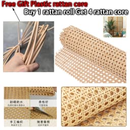 Natural Rattan Cane Webbing Roll 40/45/50/55cm Width Large Size Rattan Roll, Caning Material Rattan Fabric for Caning Projects