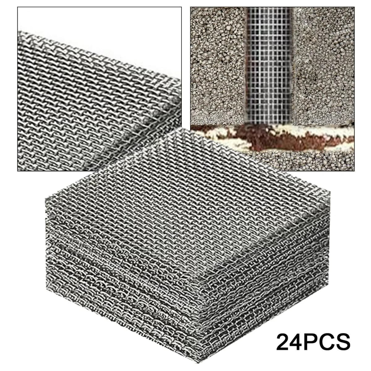 24x Weep Hole Covers Brick Weep Hole Inserts Mesh Design High Performance Bendable Window Holes Cover for Home Protection