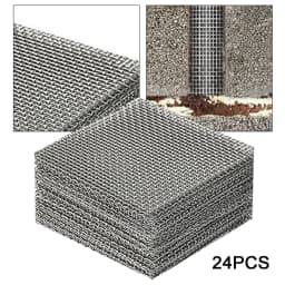 24x Weep Hole Covers Brick Weep Hole Inserts Mesh Design High Performance Bendable Window Holes Cover for Home Protection