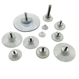 Factory supply custom M4 M5 M6 M8 transparent screw PVC strong suction cup for car window insert injection molding