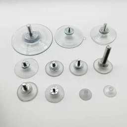 Factory supply custom M4 M5 M6 M8 transparent screw PVC strong suction cup for car window insert injection molding