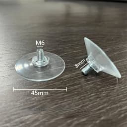 Factory supply custom M4 M5 M6 M8 transparent screw PVC strong suction cup for car window insert injection molding