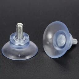 Factory supply custom M4 M5 M6 M8 transparent screw PVC strong suction cup for car window insert injection molding